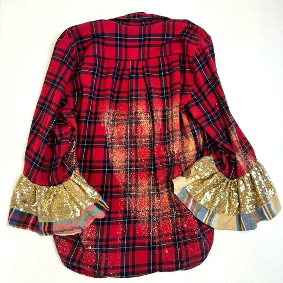 Upcycled button down size M - Picture 2 of 7